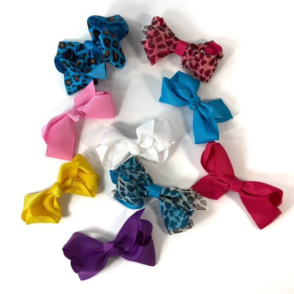 9‎ Girls hair bow lot GET ALL 9
